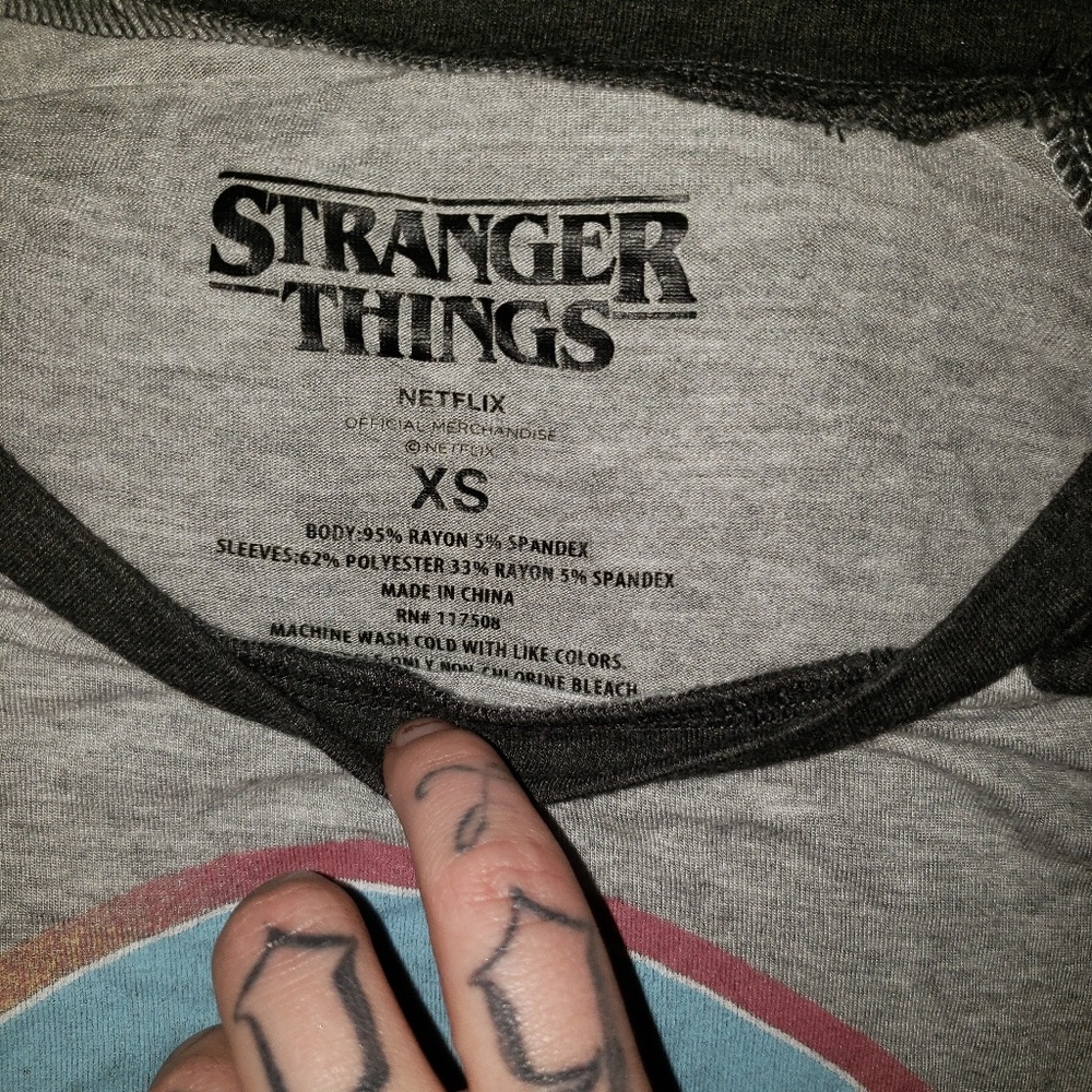 Stranger Things baseball tee - Picture 2 of 2